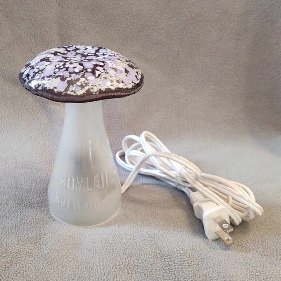 NEW Hand Crafted Handmade Upcycled Glass Bottle Mushroom Light - Picture 2 of 16
